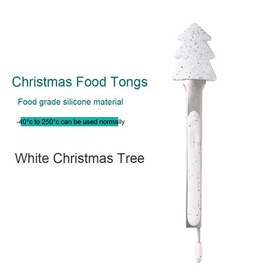 Jõulustiilis silikoonist köögitangid Küpsetamine Toiduvalmistamine Grillitangid Leivatangid Pihvitangid Grillklambrid Köögividinad