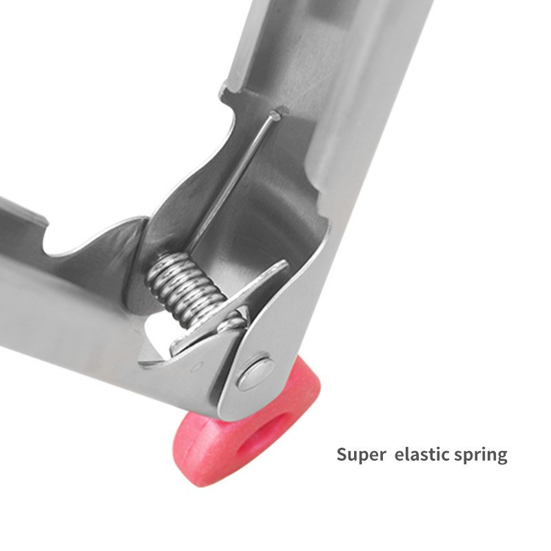 Stezaljka za hranu od nehrđajućeg čelika 304. Silikonski alat za pečenje kruha, kopča za odreske