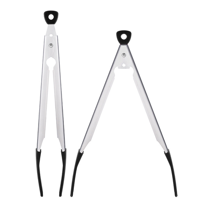 Stezaljka za hranu od nehrđajućeg čelika 304. Silikonski alat za pečenje kruha, kopča za odreske