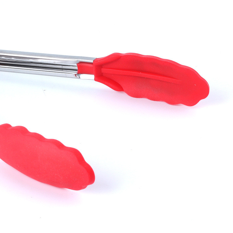 12-tollised roostevabast terasest köögitangid silikoonist libisemiskindlad toiduvalmistamisklambrid BBQ salatitööriistad grill-köögitarvikud