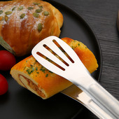 Ανοξείδωτη λαβίδα φαγητού Μαγειρικά σκεύη μπουφέ Εργαλείο μαγειρέματος κατά της θερμότητας Κλιπ ψωμιού Σφιγκτήρας ζαχαροπλαστικής μπάρμπεκιου λαβίδα κουζίνας ατσάλι