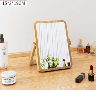 Puidust alusega kosmeetikapeegel