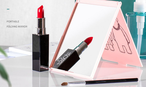 Kaasaskantav kosmeetiline peegel koos rakendusega