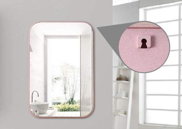 Naiste kokkupandav neljas värvitoonis peegel