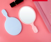 Kosmeetiline kaasaskantav peegel - sinine ja roosa värv