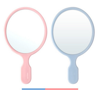 Kosmeetiline kaasaskantav peegel - sinine ja roosa värv
