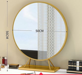 Kerek kozmetikai tükör állvánnyal