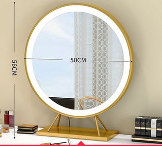 Kerek kozmetikai tükör állvánnyal