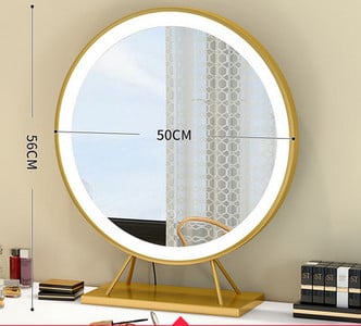 Kerek kozmetikai tükör állvánnyal