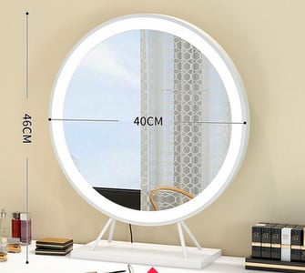 Kerek kozmetikai tükör állvánnyal