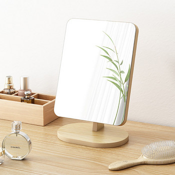 Козметично огледало с дървена  стойка 