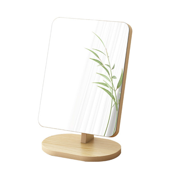 Puidust alusega kosmeetikapeegel