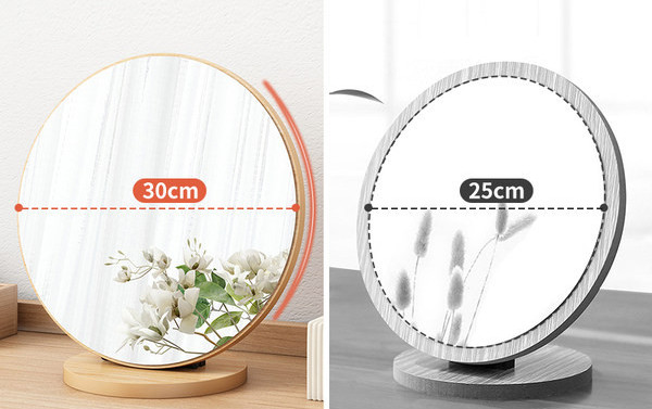 Női kerek kozmetikai tükör