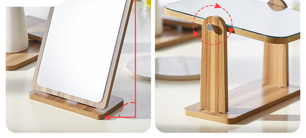 Puidust kosmeetiline peegel