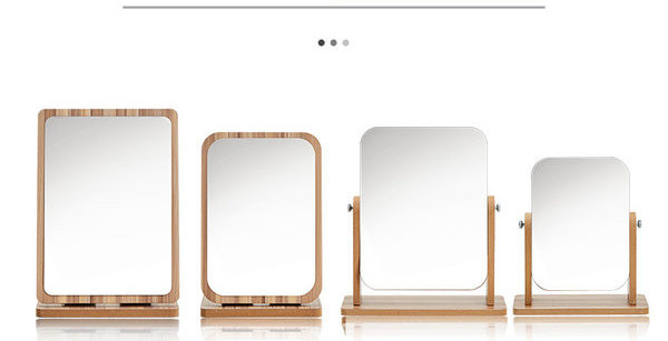 Puidust kosmeetiline peegel