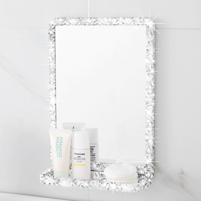 Self-adhesive cosmetic mirror