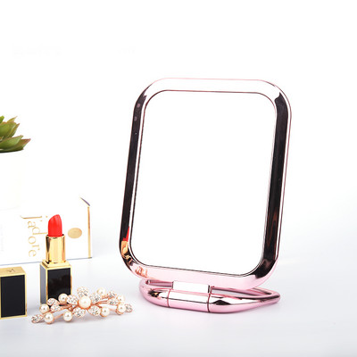 Καθρέφτης καλλυντικού μακιγιάζ διπλής όψης με βάση