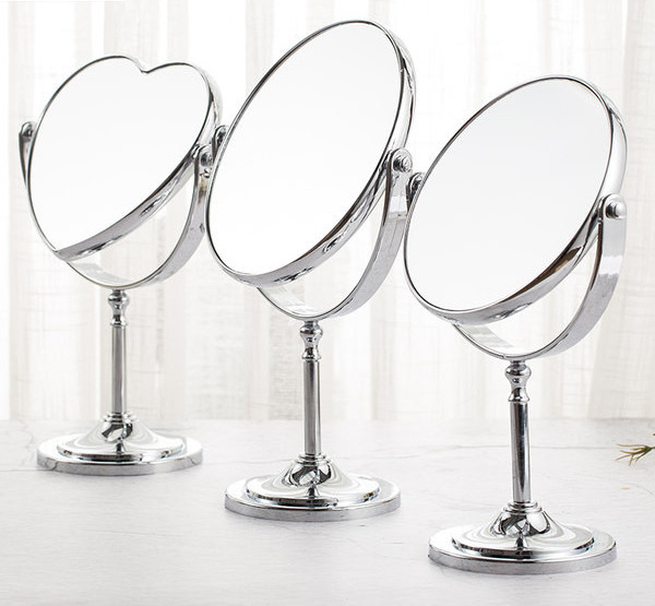 Kahepoolne kosmeetiline peegel koos alusega