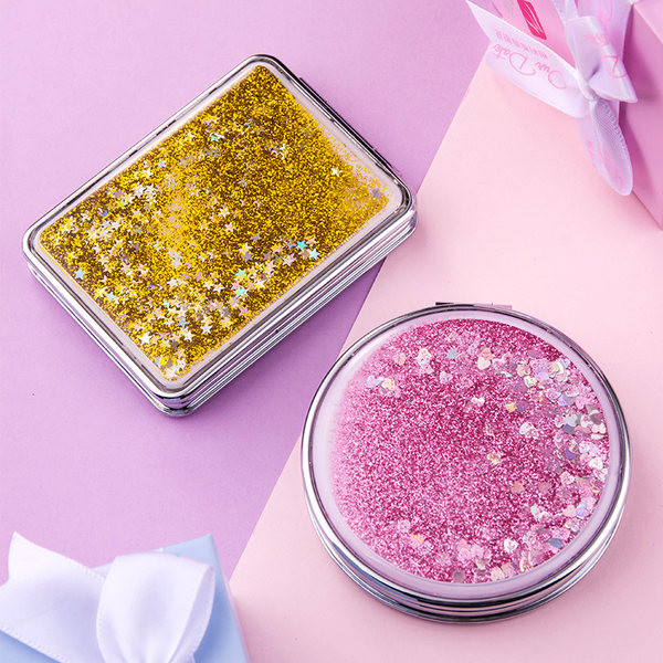 Kaasaskantav läikiva efektiga peegel