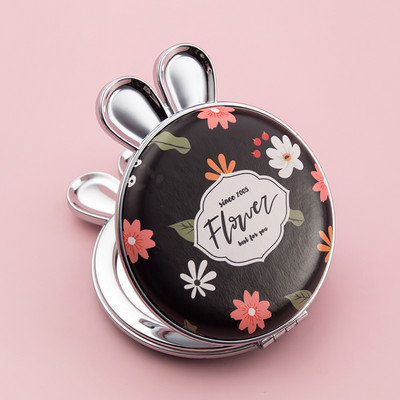 Φορητός αναδιπλούμενος καθρέφτης καλλυντικών με απλικέ