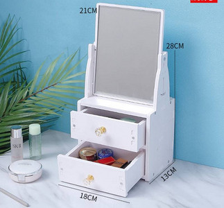 Lauaarvuti kosmeetikapeegel koos hoiukarbiga