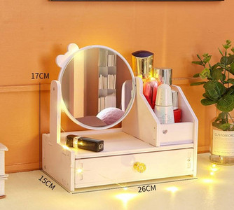 Lauaarvuti kosmeetikapeegel koos hoiukarbiga