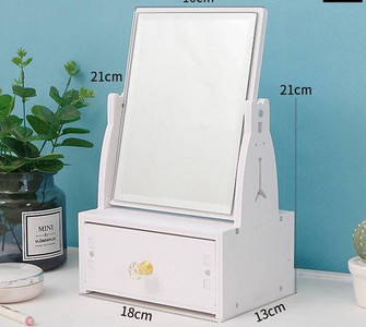 Lauaarvuti kosmeetikapeegel koos hoiukarbiga