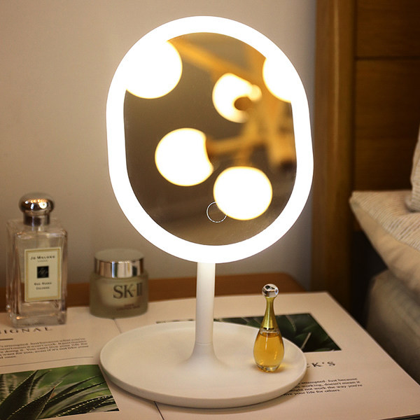 Moodne LED kosmeetiline peegel koos alusega