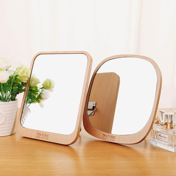 Ξύλινος επιτραπέζιος καθρέφτης