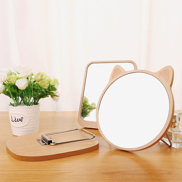 Ξύλινος επιτραπέζιος καθρέφτης