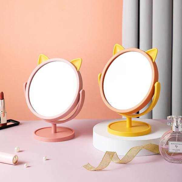 Καθρέφτης καλλυντικών με βάση και τρισδιάστατο στοιχείο