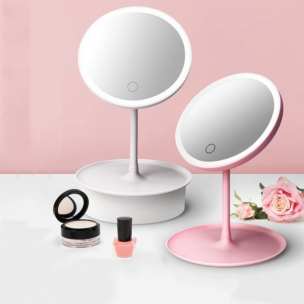 Kosmeetiline LED-peegel kahevärvilise alusega