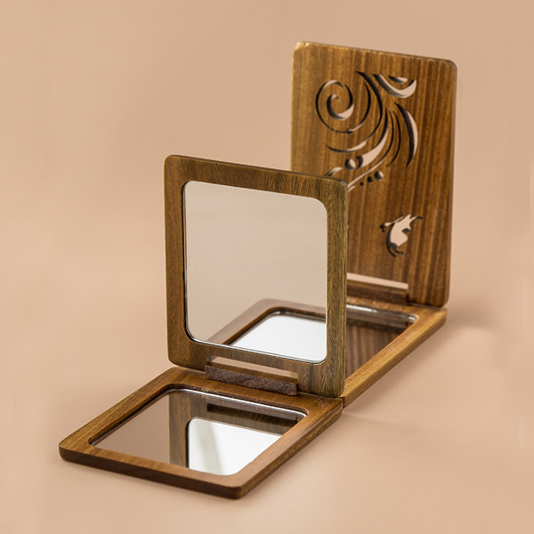 Kaasaskantav kahepoolne peegel