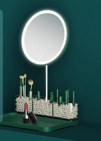Козметично LED огледало с кръгла форма