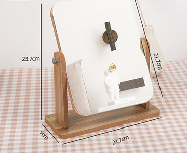 Koka kosmētikas spogulis trīs izmēri