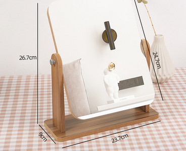 Koka kosmētikas spogulis trīs izmēri