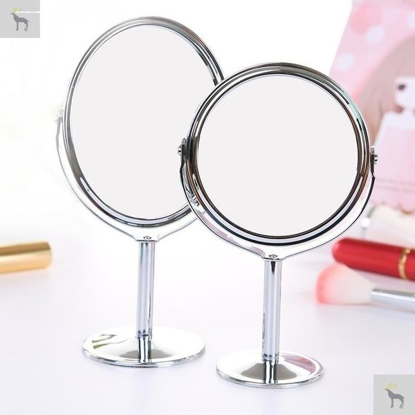 Sieviešu apaļš pārnēsājams spogulis