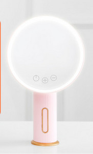 Žensko prijenosno ogledalo s LED svjetlom
