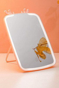 Žensko prijenosno ogledalo s LED svjetlom