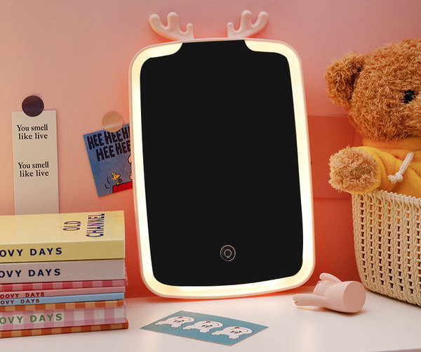 Žensko prijenosno ogledalo s LED svjetlom