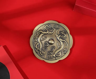 Retro kerek női tükör