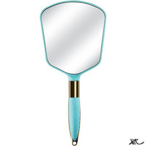 Moteriškas nešiojamas rankinis veidrodis