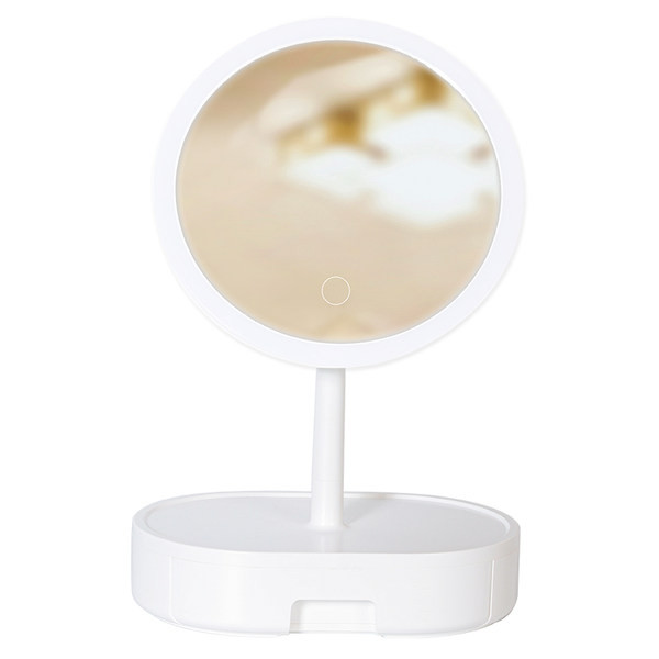 Asztali kozmetikai tükör LED világítással