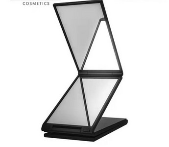 Дамско модерно сгъваемо черно огледало