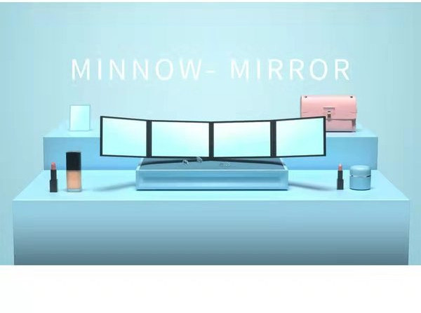 Žensko moderno sklopivo crno ogledalo