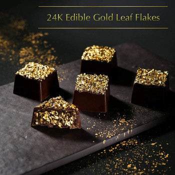 2g Best Food Grade Genuine Gold Leaf Schabin Flakes Cake Decoration DIY Chocolates Decor For Wedding Birthday Party Baking Tools