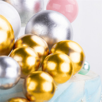 10 бр топки за торта Топер за рожден ден Cupcake Topper Коледна елха Декор Орнамент Baby Shower парти Консумативи Декорация на торта