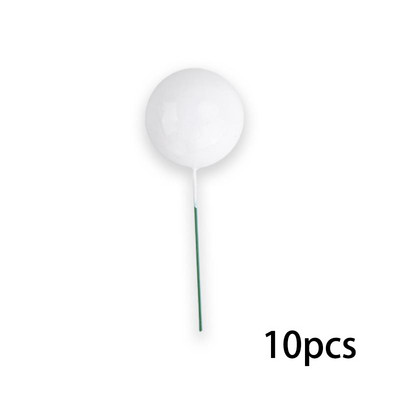 10 buc. Topperuri pentru tort cu bile pentru petrecere de aniversare Cupcake Topper ornament pentru pomul de Crăciun, consumabile pentru petrecere, decorare pentru tort