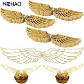 50 vnt. burtininko vakarėlio šokolado puošmena Šokolado tuščiavidurių sparnų puošmena Blizgučiai su gimtadieniu torto viršelis Valentino diena