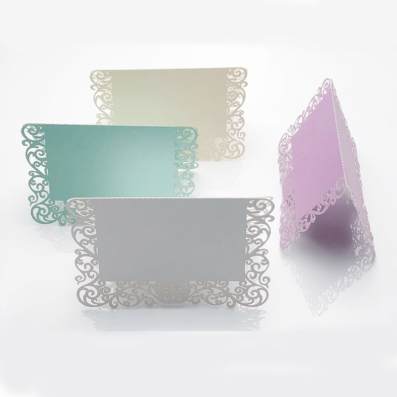 50vnt Perlamutriniai nėriniai Pavadinimas Vietos atvirukai Vestuvių dekoravimas Stalo dekoras Stalo pavadinimas Pranešimas Sveikinimo atvirukas renginiui Vakarėlio reikmenys